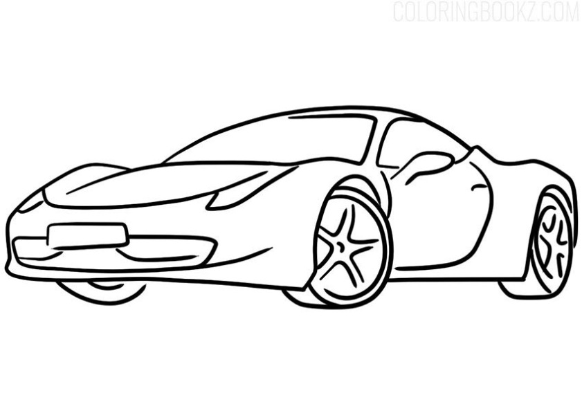 Porsche 918 Spyder Conceptcar Kleurplaat