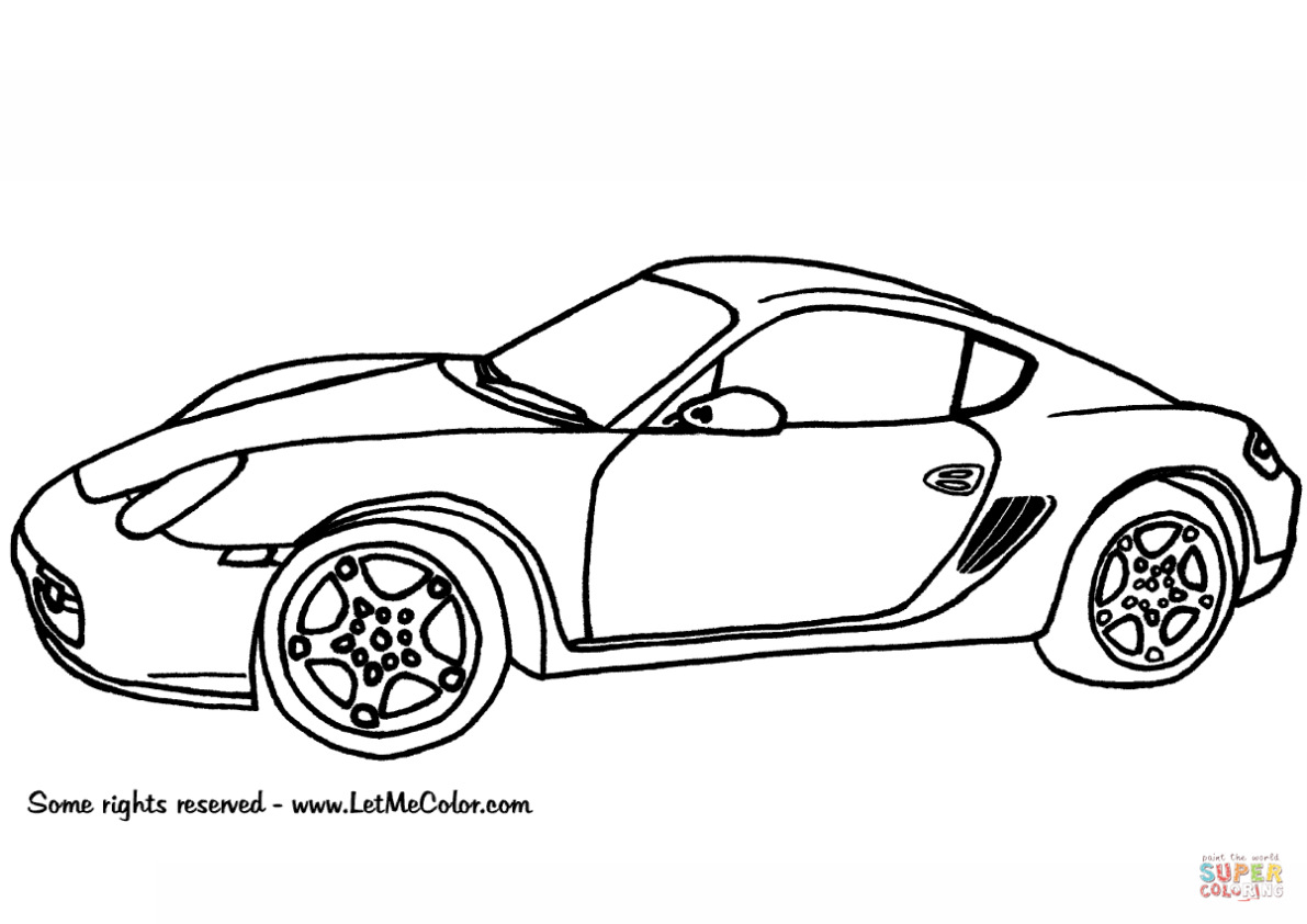 Porsche 918 Spyder Kleurplaat