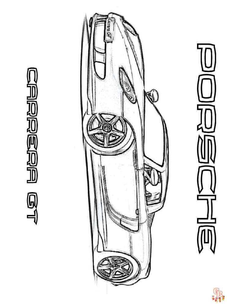 Porsche Carrera Gt Kleurplaat