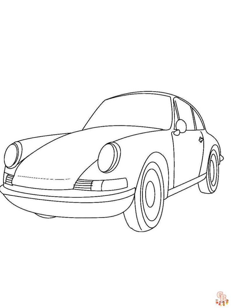 Porsche Cayenne Kleurplaat