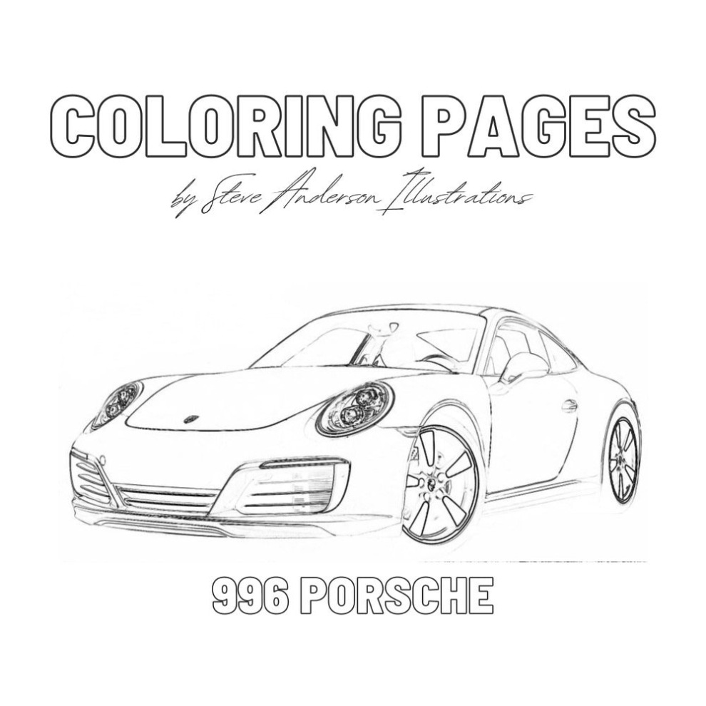 Porsche Gulf Kleurplaat
