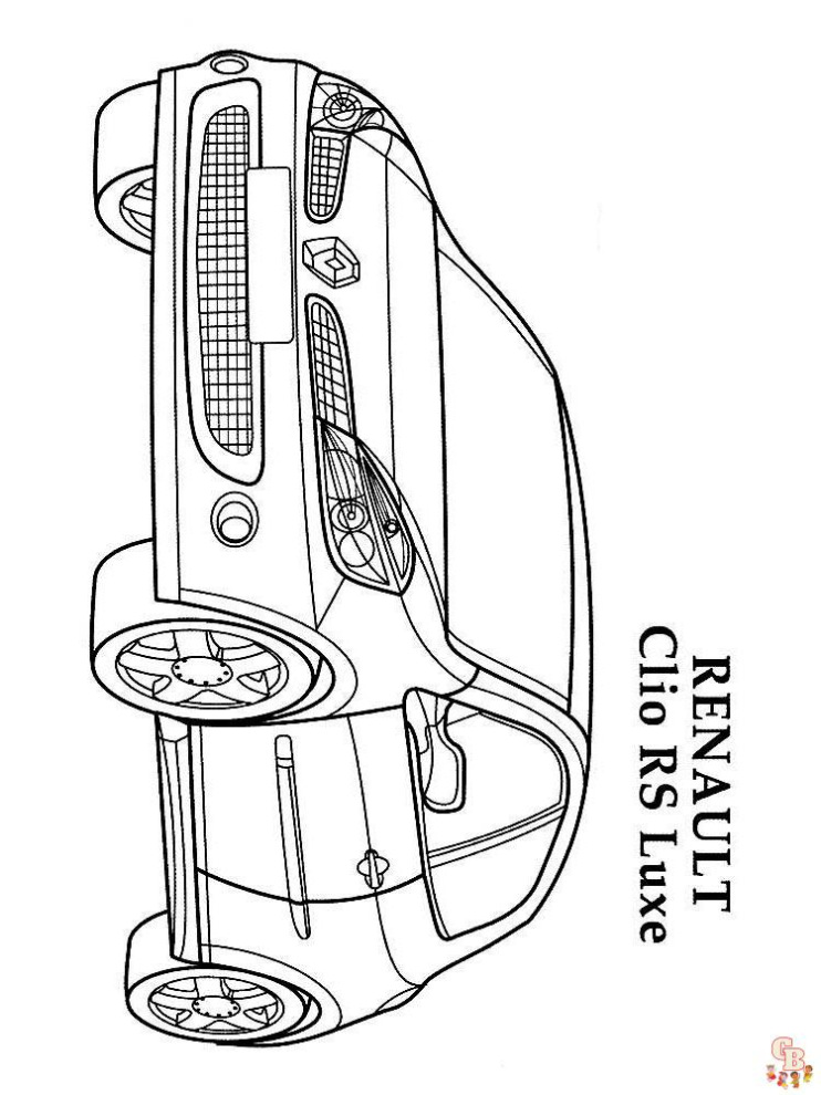 Renault 4 Kleurplaat