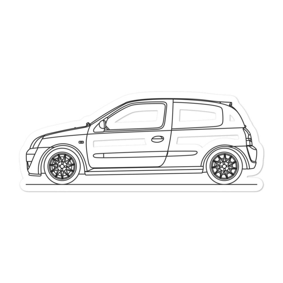 Renault Clio Sport Kleurplaat