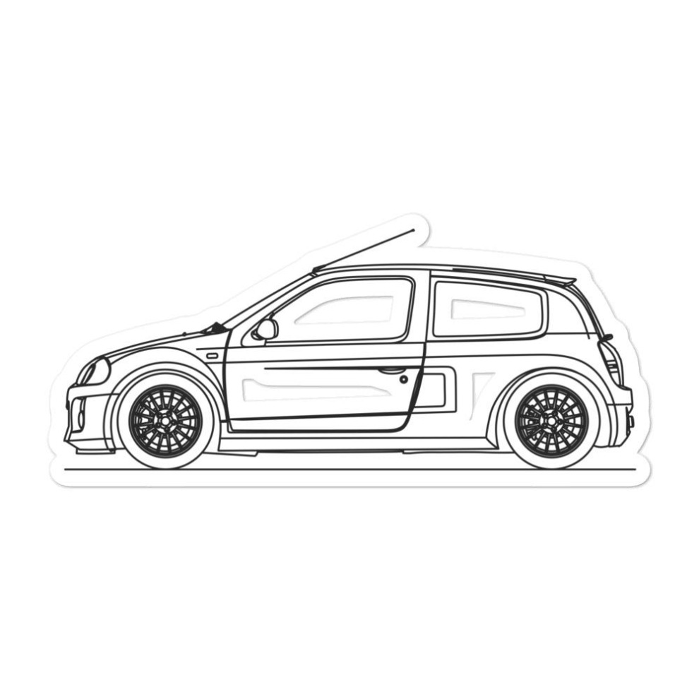 Renault Clio Sport Kleurplaat
