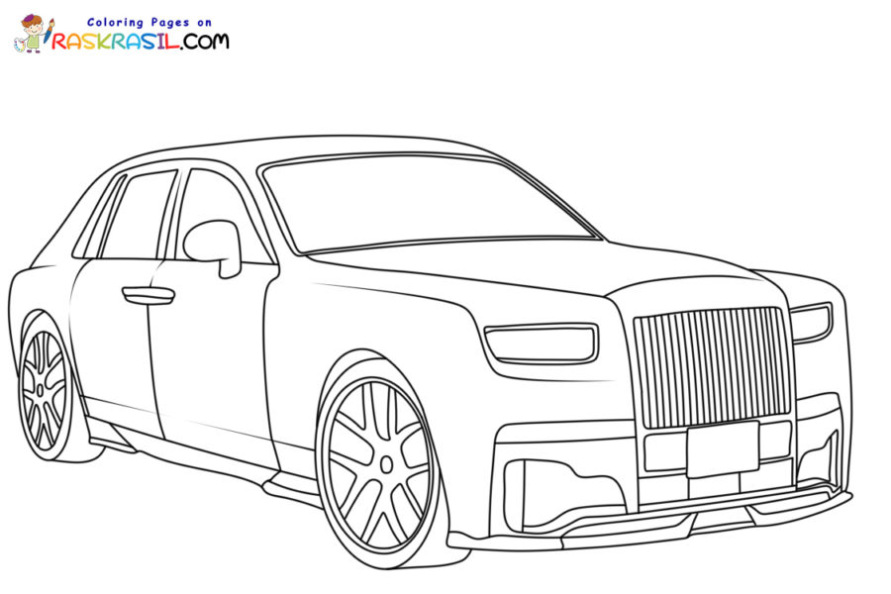 Rolls Royce Kleurplaat