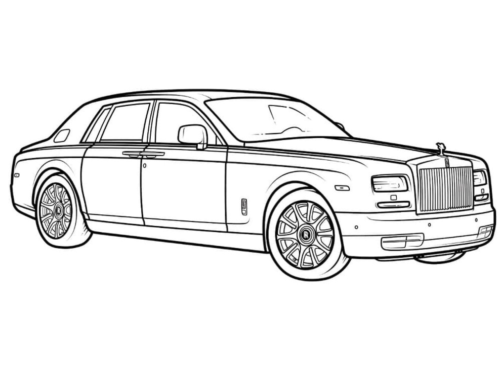 Rolls Royce Kleurplaat