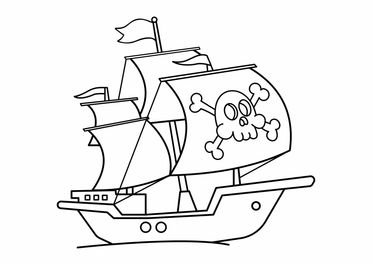 Schip Kleurplaat