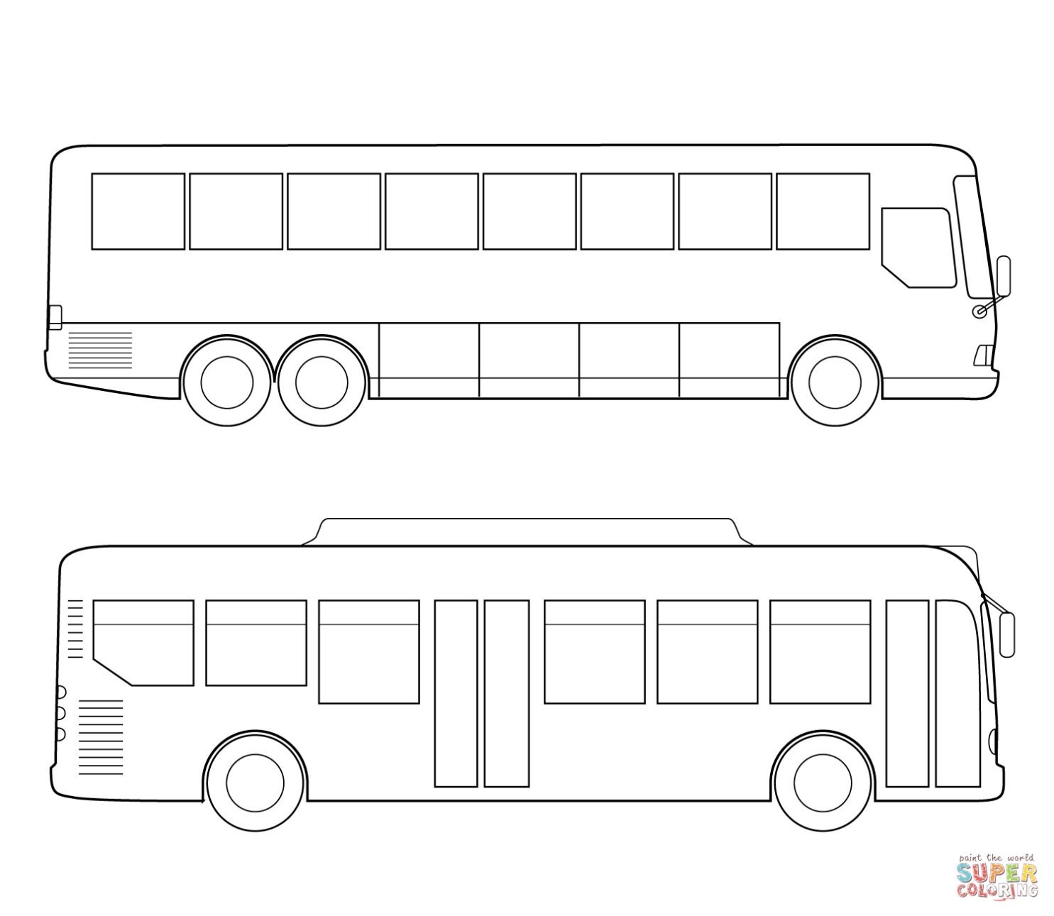 Stadsbus Kleurplaat