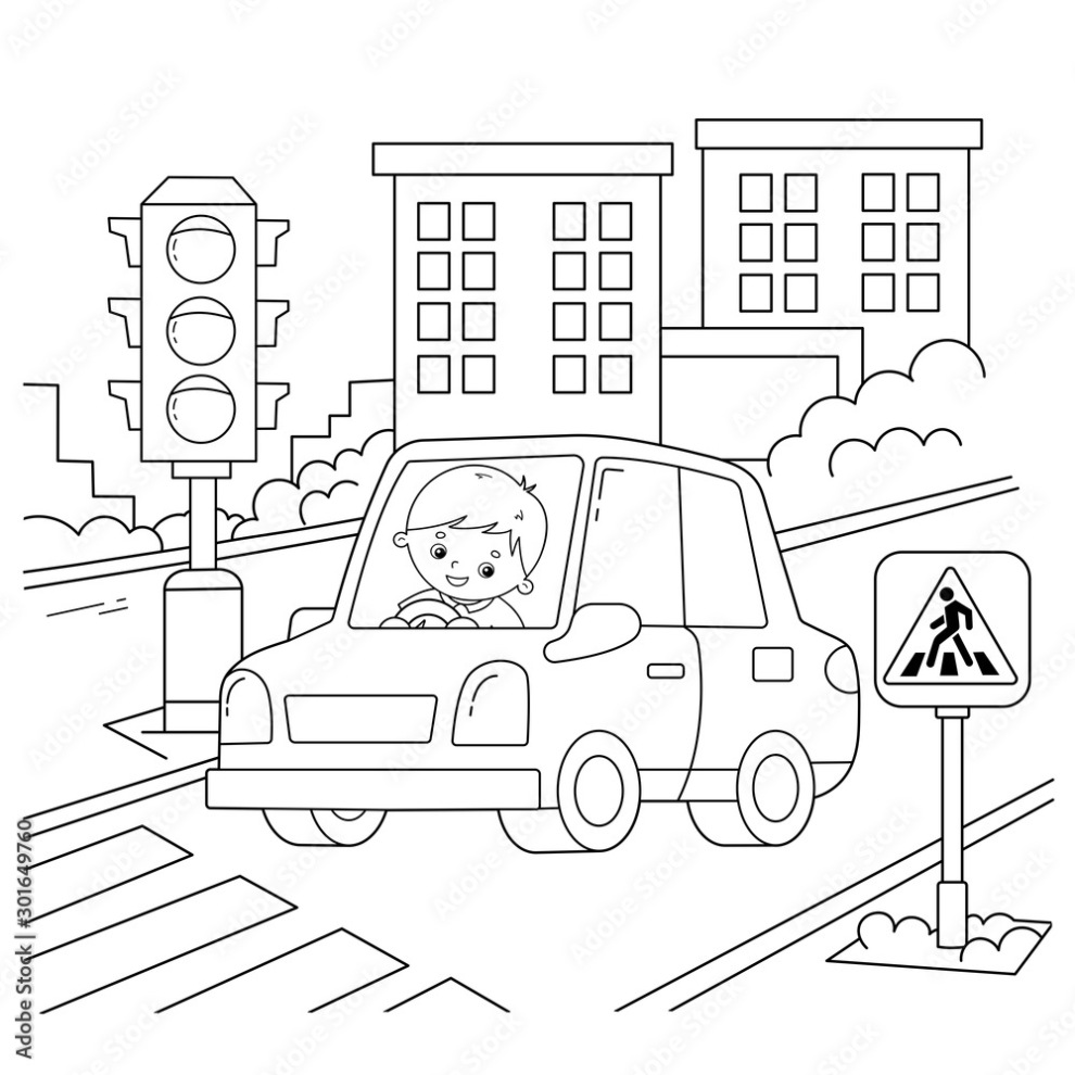 Stoplicht Kleurplaat