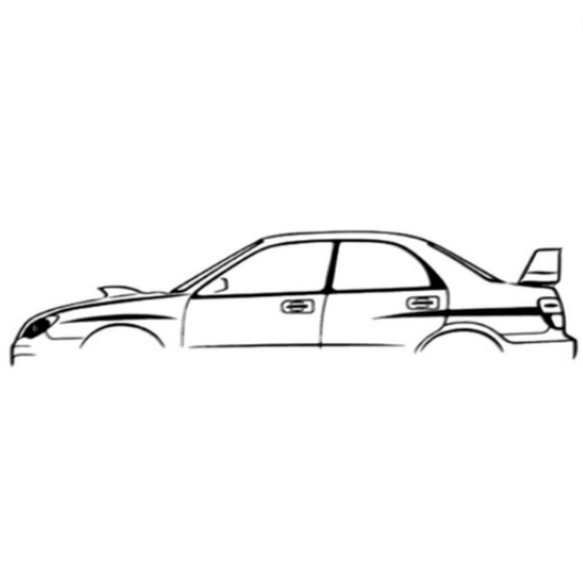 Subaru Impreza Kleurplaat