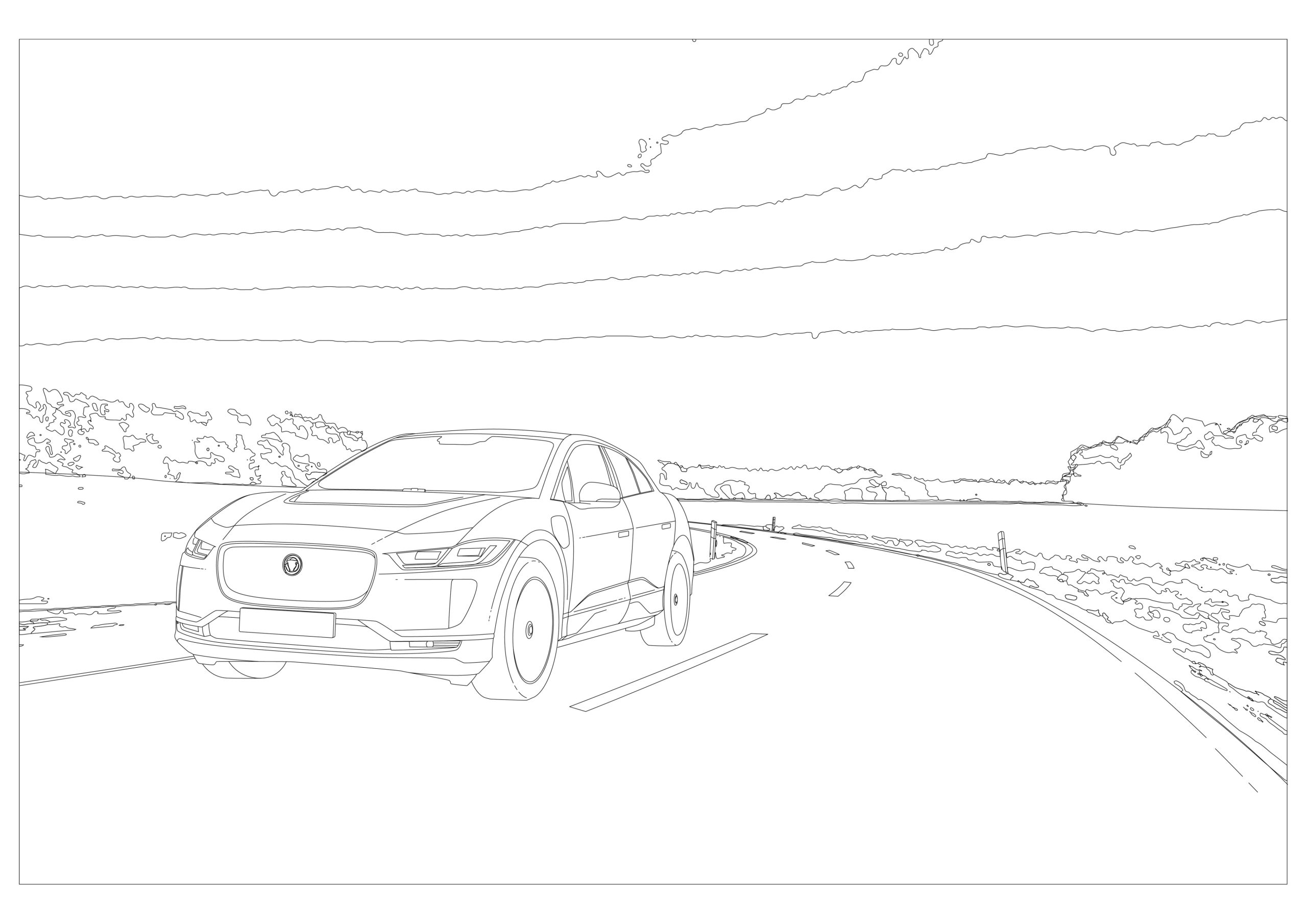 Subaru Impreza Kleurplaat