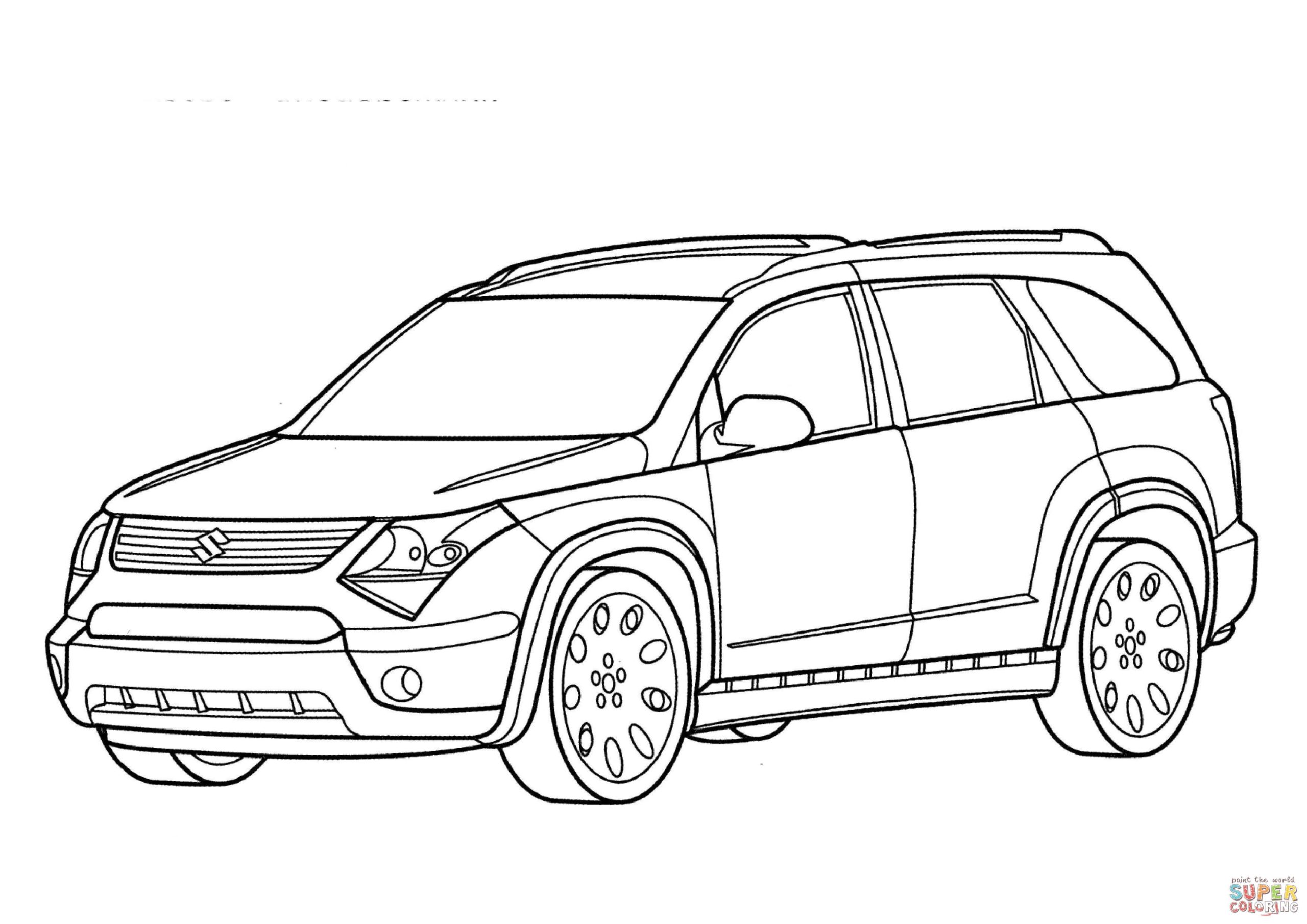 Suzuki Kizashi Kleurplaat