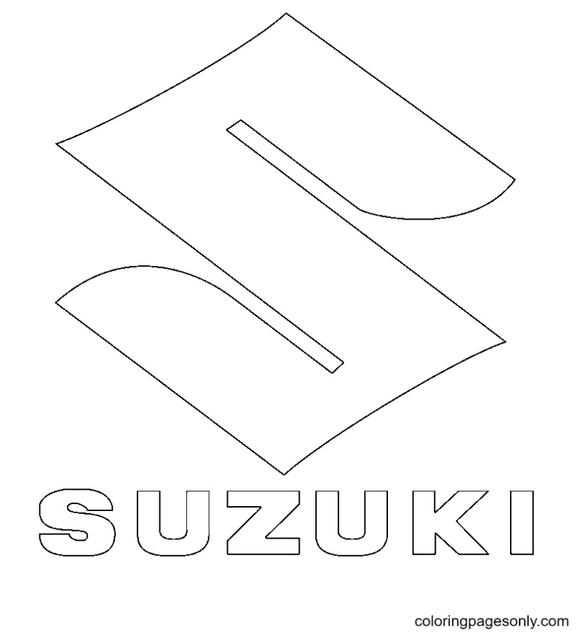 Suzuki Logo Kleurplaat
