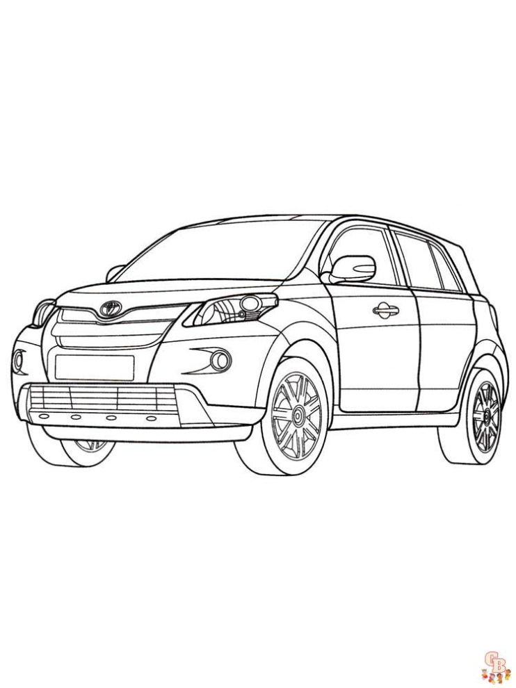 Toyota Corolla Kleurplaat