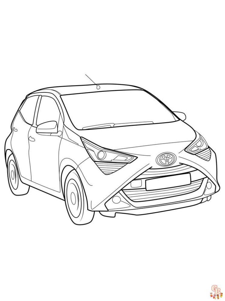 Toyota Corolla Kleurplaat