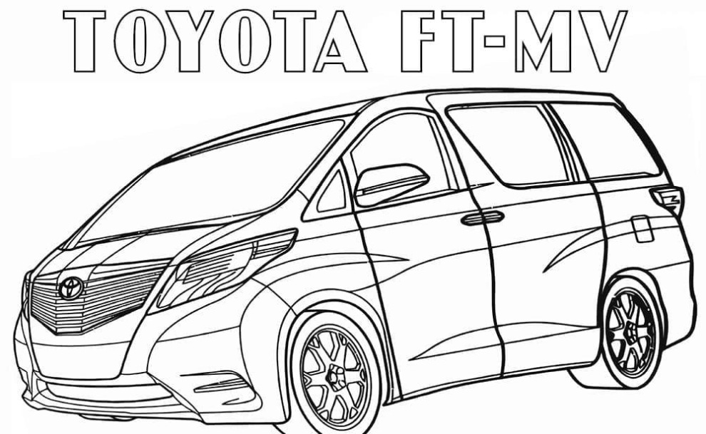 Toyota Sienna Kleurplaat