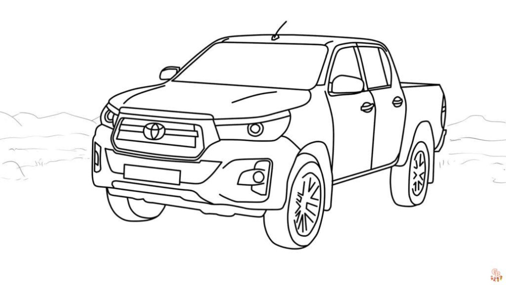 Toyota Tacoma Kleurplaat