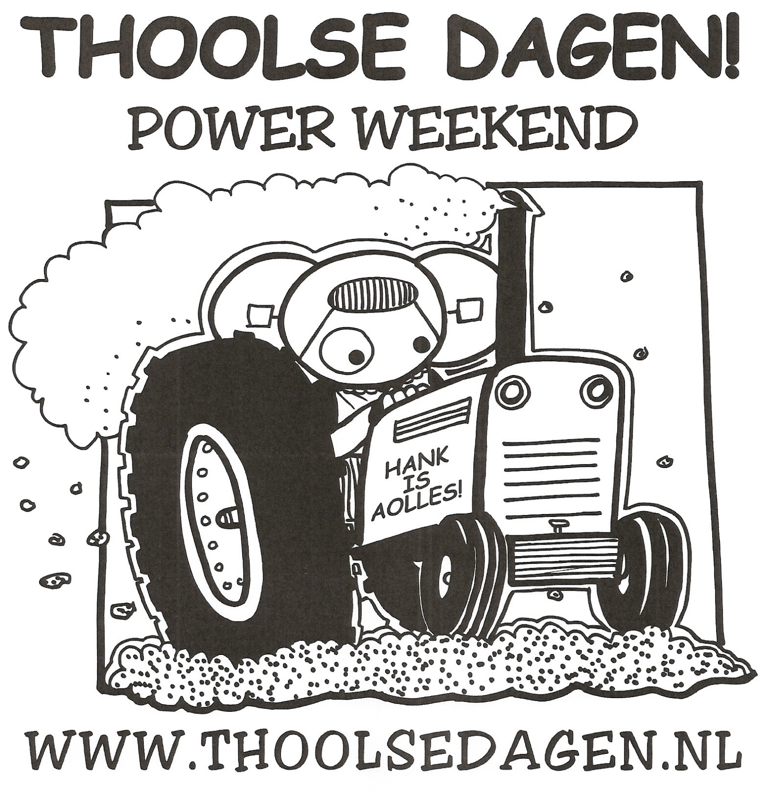 Tractorpulling Kleurplaat