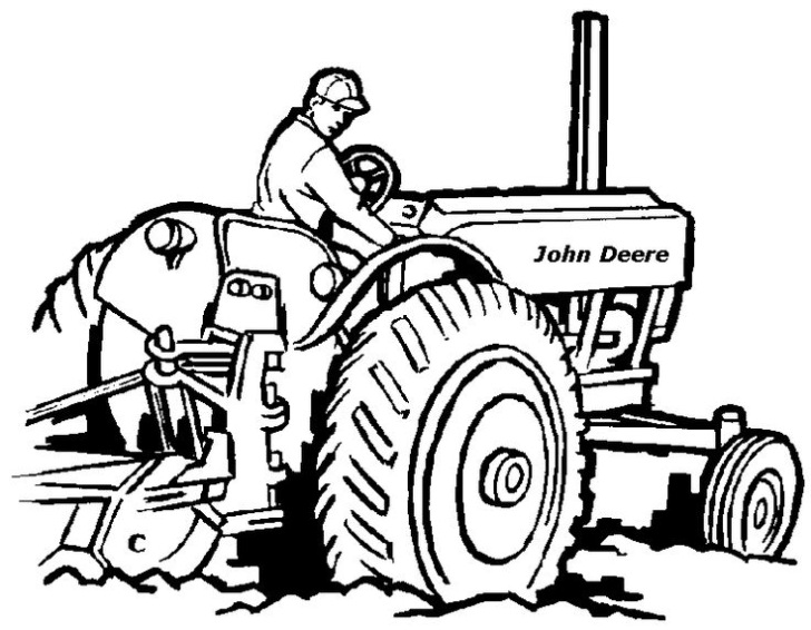 Tractorpulling Kleurplaat