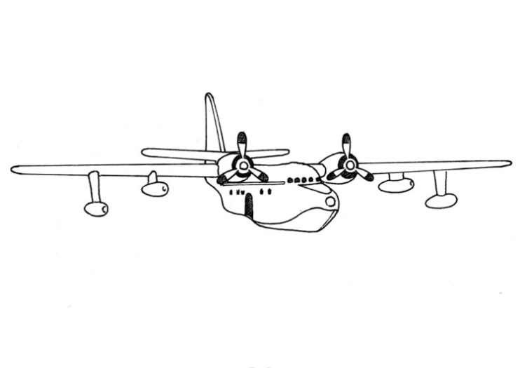 Vliegtuig Landing Kleurplaat