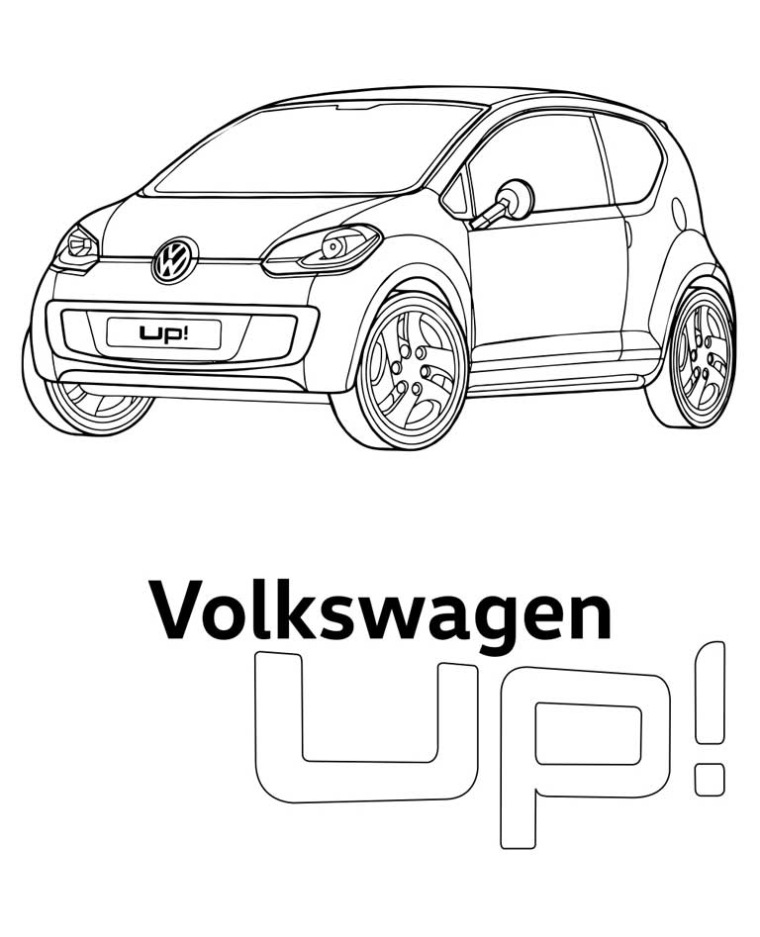 Volkswagen Golf Cabriolet Kleurplaat