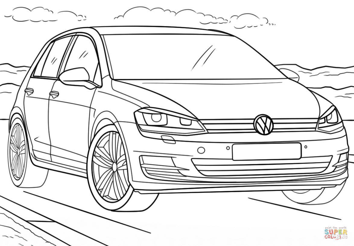 Volkswagen Jetta Kleurplaat