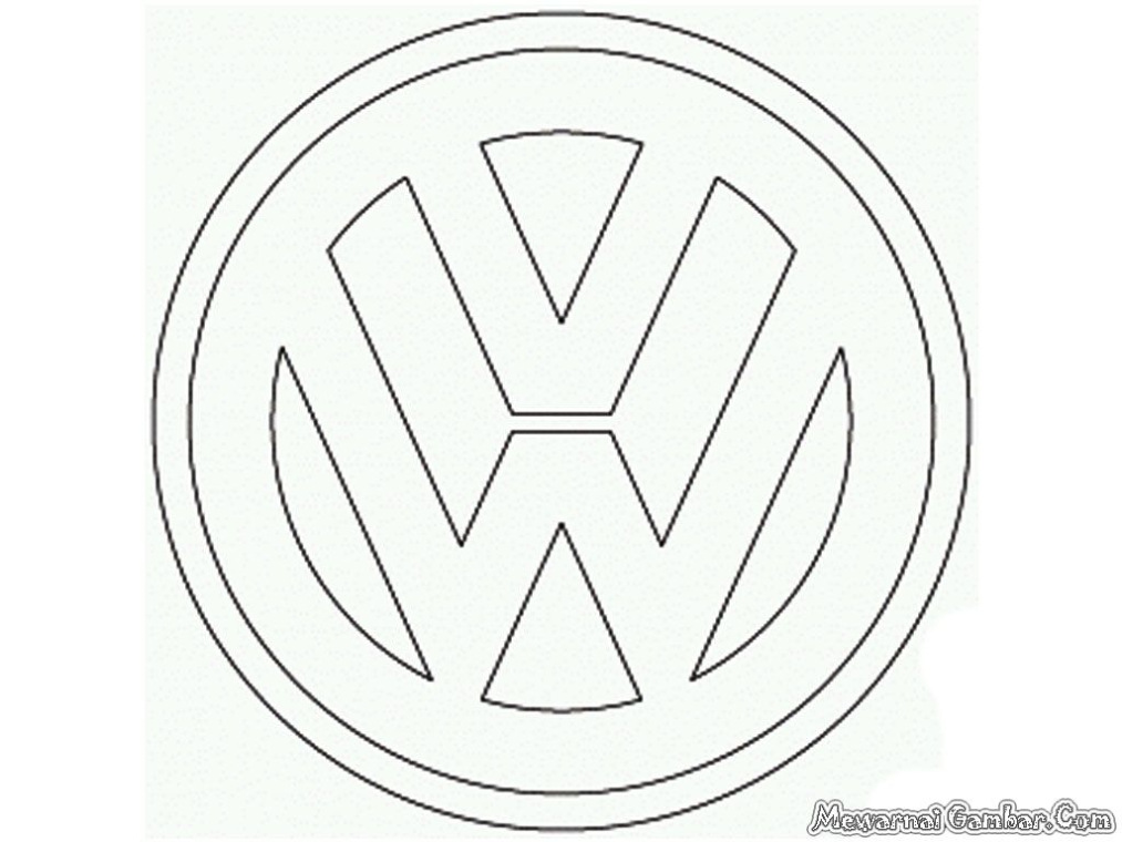 Volkswagen Logo Kleurplaat