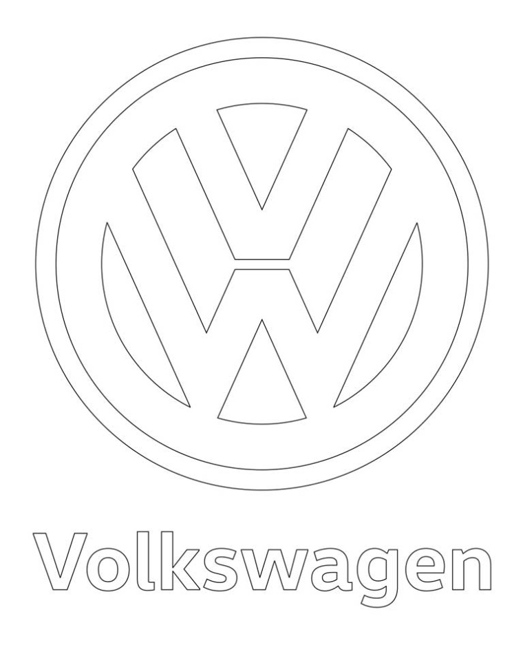 Volkswagen Logo Kleurplaat
