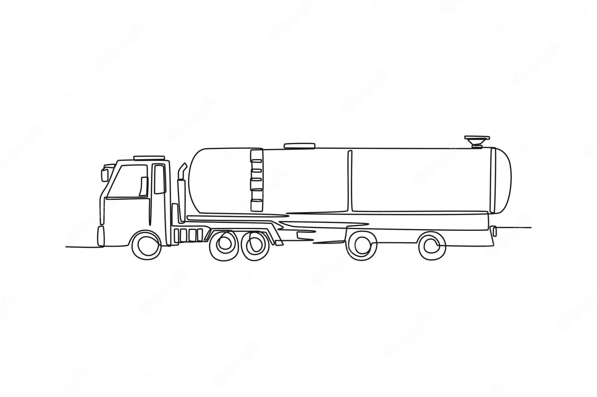 Volvo Tankwagen Kleurplaat