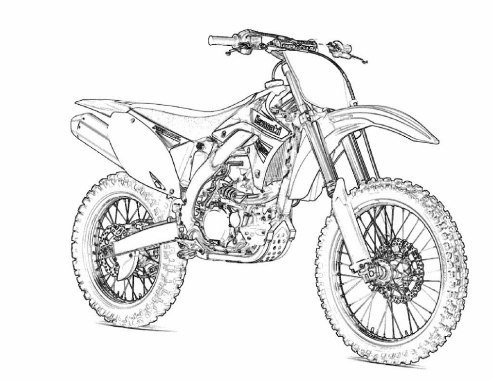 Yamaha Crossmotor Kleurplaat