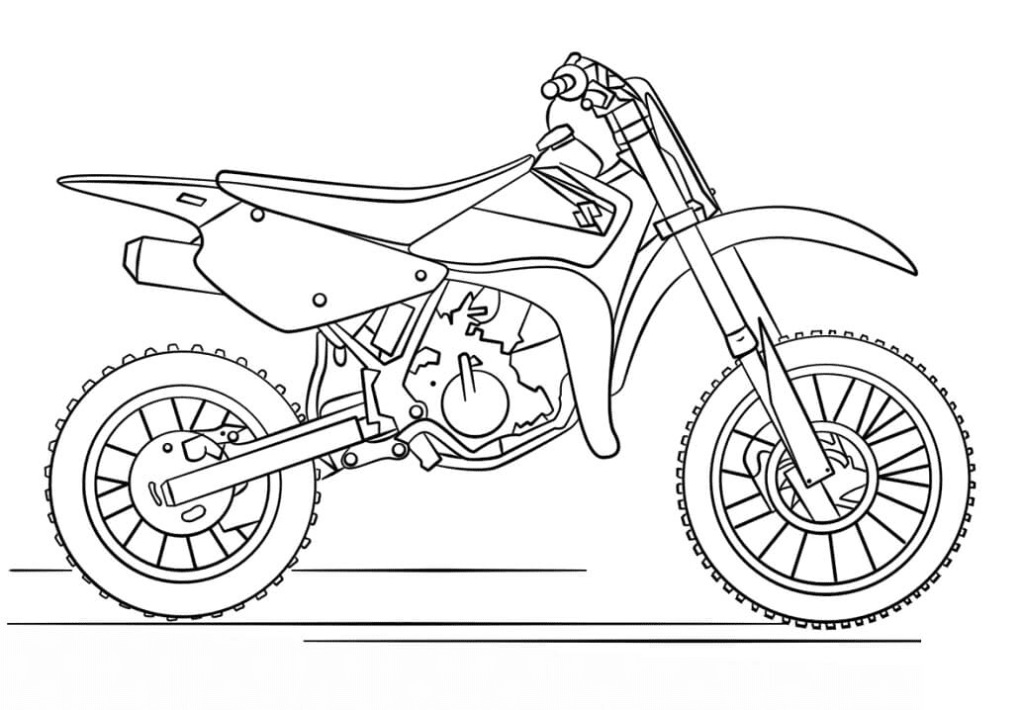 Yamaha Crossmotor Kleurplaat